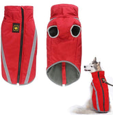 KUTKUT Windproof Warm Dog Winter Jacket| Reflective Cold Weather Coat | Waterproof Polar Fleece Lining Wind Breaker with Leash Hole Pet Warm Clothing For Small, Medium and Large Dogs. - kutku